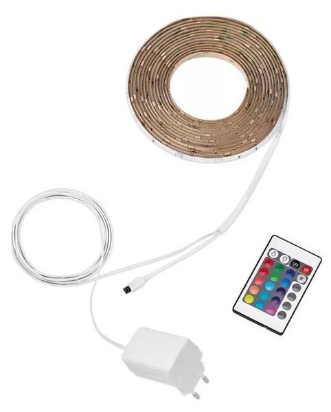 Philips - RGB LED димируема лента 5m LED/12W/230V + дистанционно управление