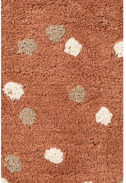 Кафяв памучен детски килим подходящ за пране/ръчно изработен 89x120 cm Snuggle Gino – Hanse Home