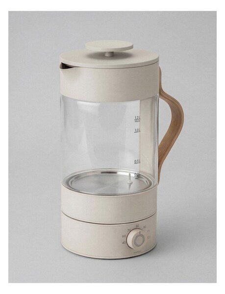 Бежова стъклена електрическа кана 1,2 l Emma – Stelton