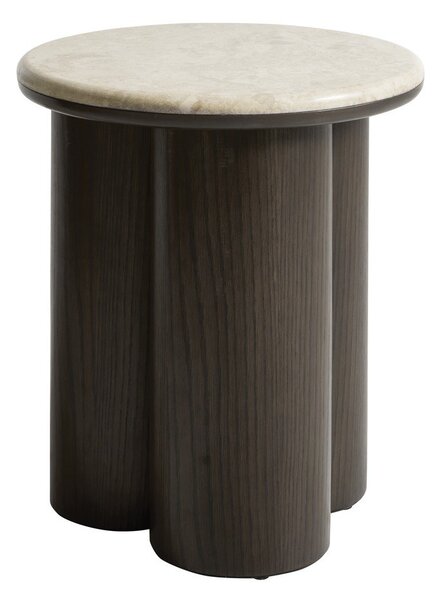 Кръгла странична масичка с мраморна плоча ø 45 cm Piazze – Unique Furniture