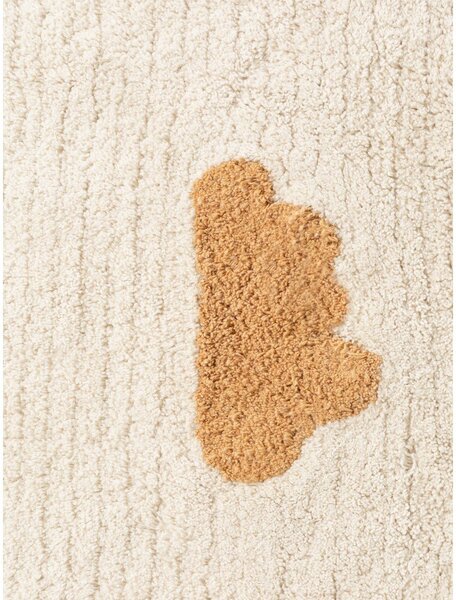 Кремав памучен детски килим подходящ за пране/ръчно изработен 140x200 cm Snuggle Willy – Hanse Home