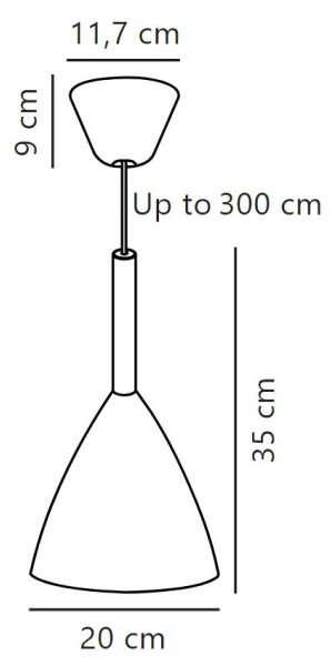 DFTP by Nordlux - Пендел PURE 1xE27/40W/230V