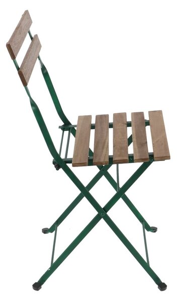 Зелен и бежов метален градински стол - Esschert Design