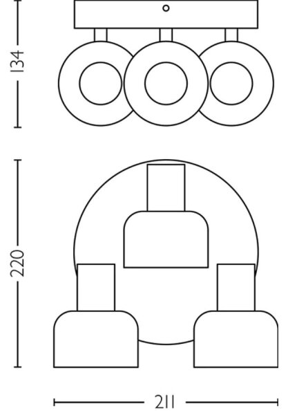 Philips - Спот SLEET 3xE14/25W/230V