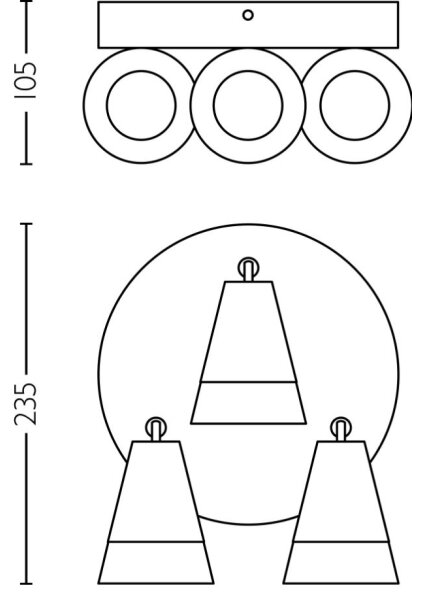 Philips - Спот CLEFT 3xGU10/5W/230V