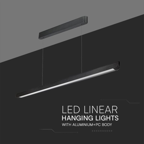 LED полилей на кабел 36W 230V 3000/4000/6400K черен