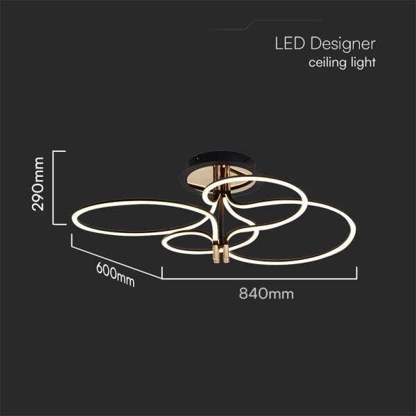 LED Полилей за повърхностен монтаж LED/36W/230V 3000K