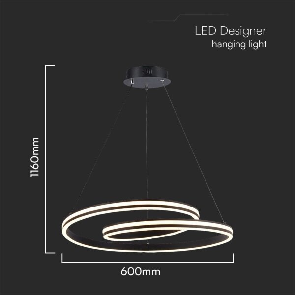 LED Пендел LED/40W/230V
