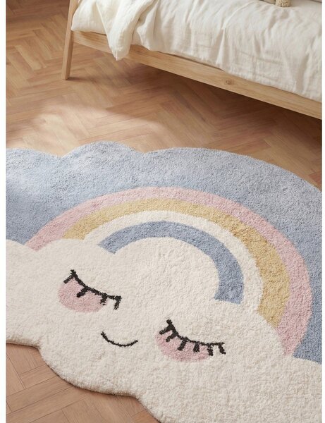 Кремав памучен детски килим подходящ за пране/ръчно изработен 140x200 cm Snuggle Nappi – Hanse Home