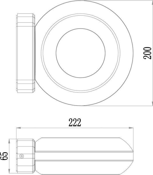 Deko-Light 731081 - LED Екстериорен аплик MUSCAE 13W/230V IP54 антрацит