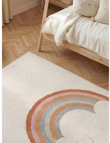 Кремав памучен детски килим подходящ за пране/ръчно изработен 140x200 cm Snuggle Petite – Hanse Home