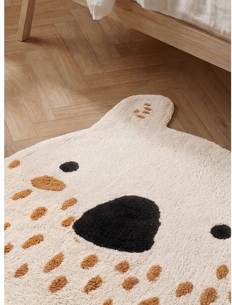 Кремав памучен детски килим подходящ за пране/ръчно изработен 120x137 cm Snuggle Nienchen – Hanse Home