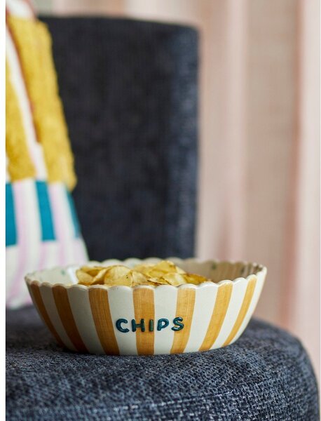 Жълта/кремава керамична купа ø 24 cm Chip – Bloomingville