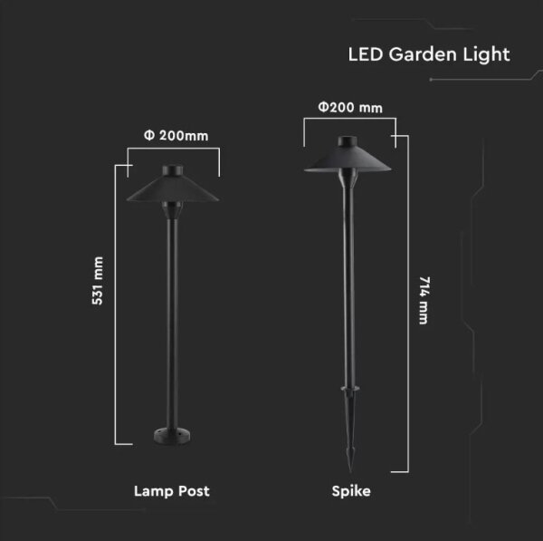 LED Екстериорна лампа GARDEN LED/7W/230V 3000K IP65