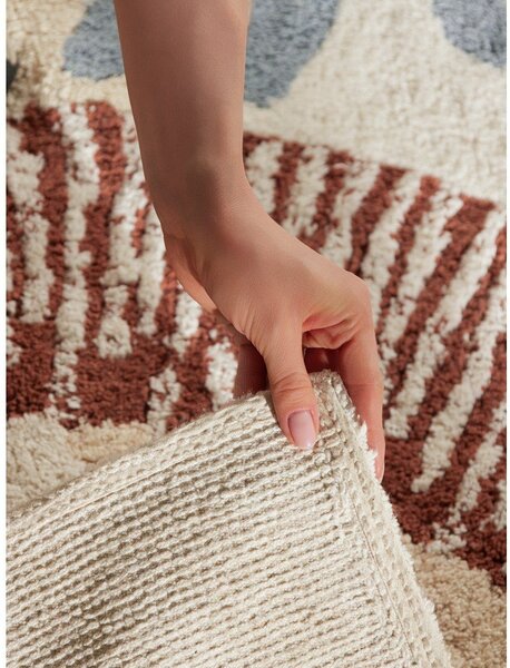 Кремав памучен детски килим подходящ за пране/ръчно изработен 140x200 cm Snuggle Leander – Hanse Home