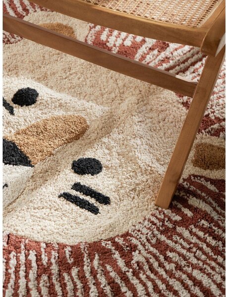 Кремав памучен детски килим подходящ за пране/ръчно изработен 140x200 cm Snuggle Leander – Hanse Home