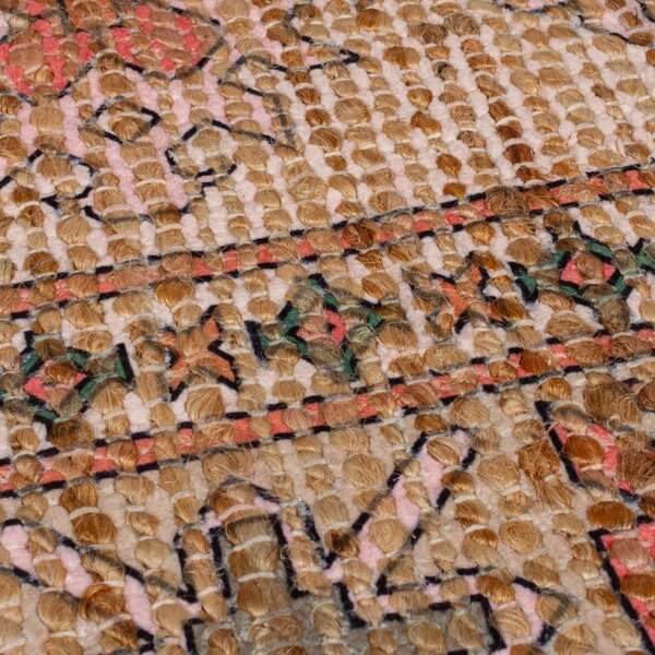 Ръчно изработен килим със смес от юта в розов и теракотен цвят 160x230 cm Lana Jute – Flair Rugs