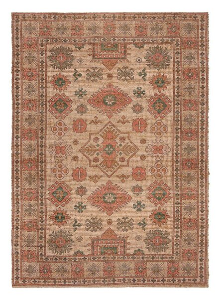 Ръчно изработен килим със смес от юта в розов и теракотен цвят 160x230 cm Lana Jute – Flair Rugs