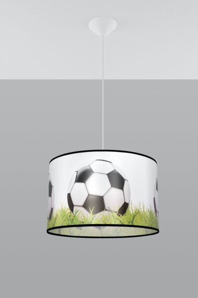 Sollux SL.1429 - Детски пендел FOOTBALL 1xE27/15W/230V Ø 40 см