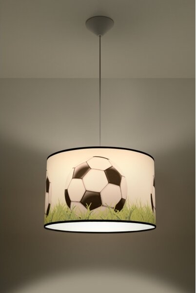 Sollux SL.1429 - Детски пендел FOOTBALL 1xE27/15W/230V Ø 40 см