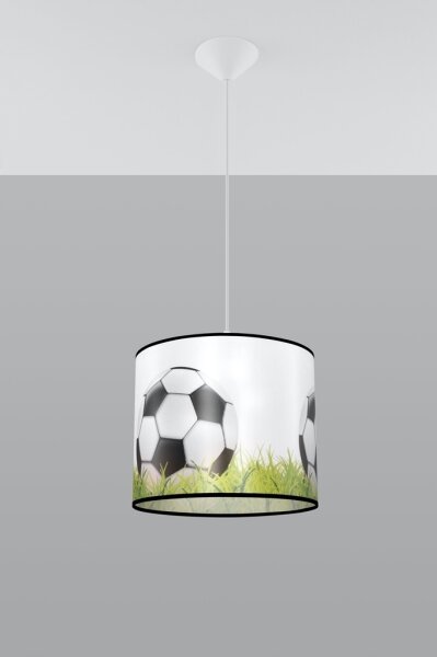 Sollux SL.1428 - Детски пендел FOOTBALL 1xE27/15W/230V Ø 30 см