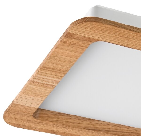 LED Лампа за окачен таван WOODY SPOT LED/17W/230V 3000K дъб 18,5x18,5 см