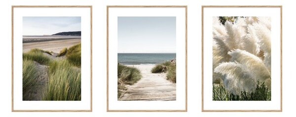 Картини в комплект 3 бр. 30x40 cm Beach – knor