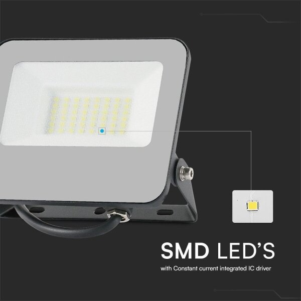 LED RGBW Димируем прожектор LED/30W/230V IP65 сив + д.у