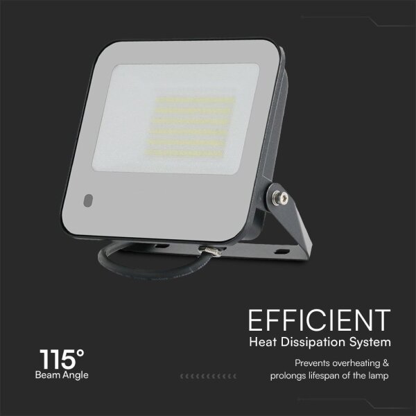 LED RGBW Димируем прожектор LED/50W/230V IP65 сив + д.у