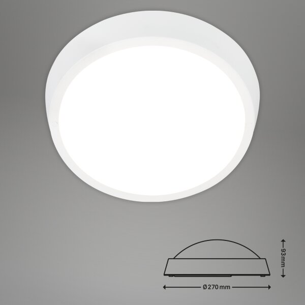 Briloner 3018-016 - Екстериорна LED лампа за таван HAGEN LED/24W/230V IP44 бял