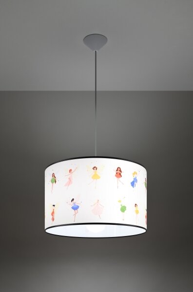 Sollux SL.1417 - Детски пендел FAIRY 1xE27/15W/230V Ø 40 см