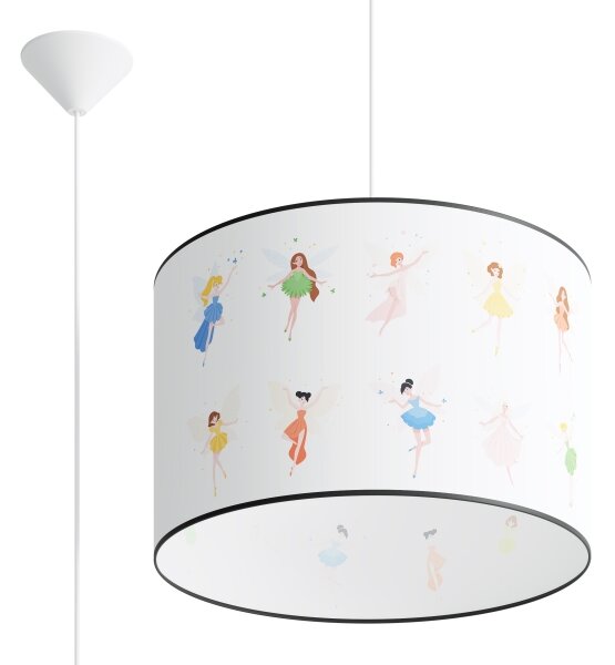 Sollux SL.1417 - Детски пендел FAIRY 1xE27/15W/230V Ø 40 см