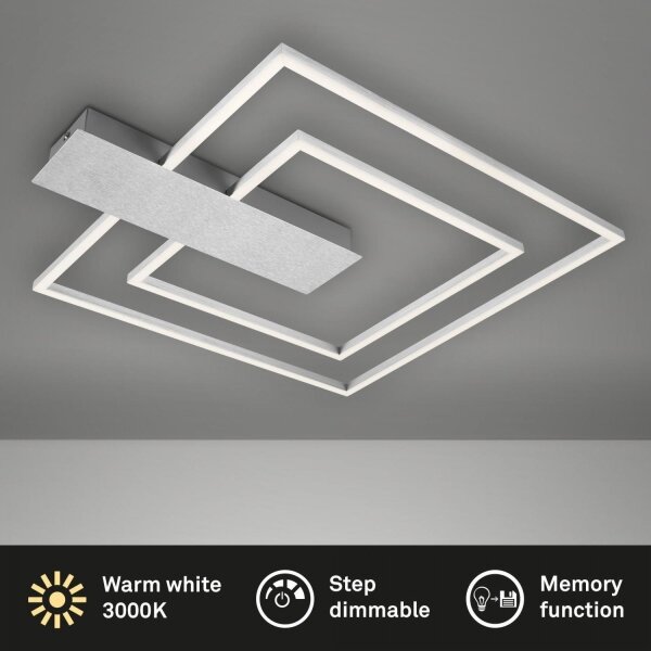 Briloner 3545-018 - LED Димируем плафон NICO LED/25W/230V хром