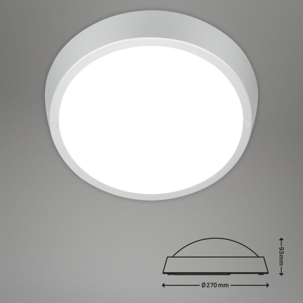 Briloner 3018-014 - LED Плафон за баня HAGEN LED/24W/230V IP44 бял