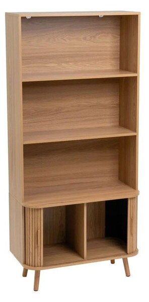 Библиотека от декор от дъб в естествен цвят 80x172x40 cm Elia – Casa Selección