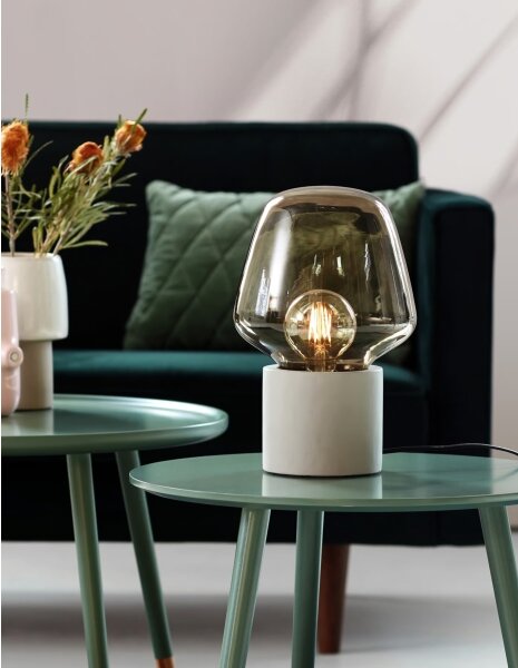 Nordlux - Настолна лампа CHRISTINA 1xE27/25W/230V бетон/черен