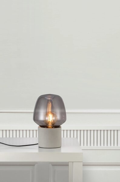 Nordlux - Настолна лампа CHRISTINA 1xE27/25W/230V бетон/черен