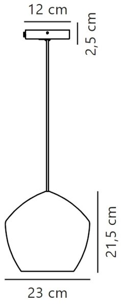 Nordlux - Пендел ORBIFORM 1xE27/40W/230V черен/сив