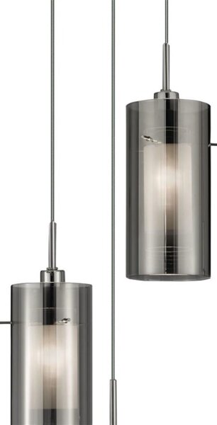 Searchlight 2300-3SM - Пендел DUO 3xE14/60W/230V антрацит