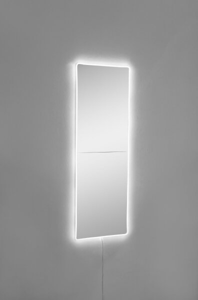 LED Огледало с подсветка RECTANGULAR 80x20 см бял