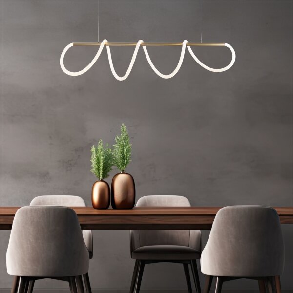 Zuma Line 20006PM-GD - LED Пендел BALBO LED/45W/230V 3000/4000/6000K