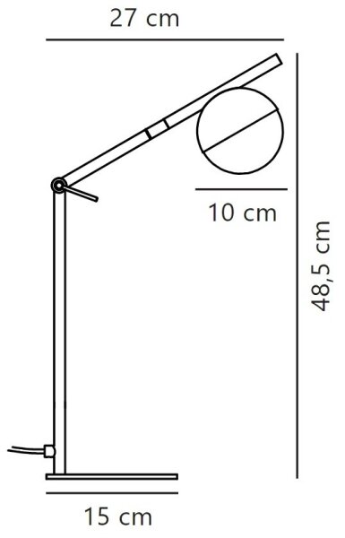 Nordlux - Настолна лампа CONTINA 1xG9/5W/230V черен