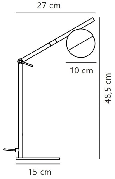 Nordlux - Настолна лампа CONTINA 1xG9/5W/230V месинг