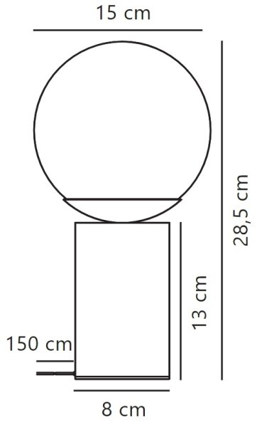 Nordlux - Настолна лампа LILLY 1xE14/25W/230V мрамор/кафяв