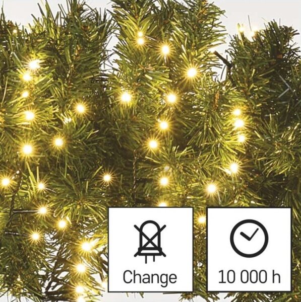 Външна LED гирлянда 400xLED/13m IP44 топла бяла светлина