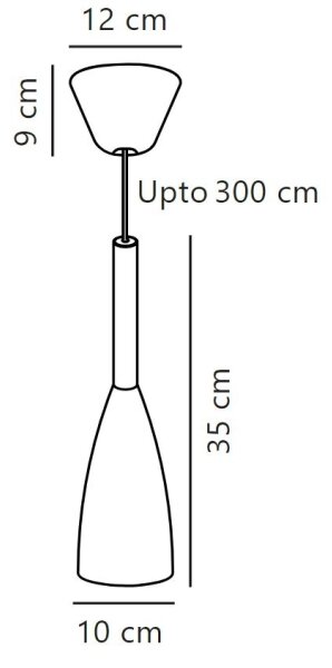 DFTP by Nordlux - Пендел PURE 1xE27/40W/230V бял/орех