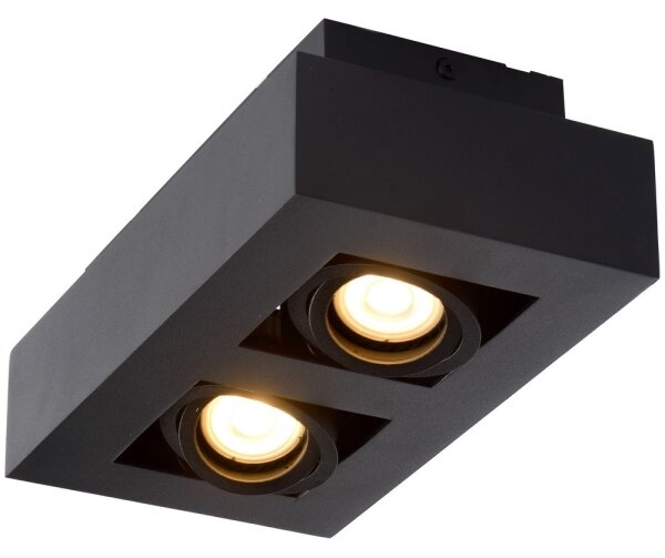 Lucide 09119/11/30 - LED Прожектор, луна XIRAX 2xGU10/5W/230V черна