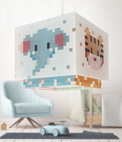 Dalber 63372 - Детски полилей LITTLE PIXEL 1xE27/15W/230V