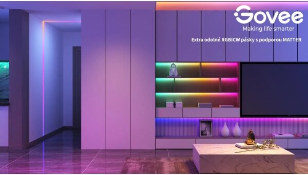 Govee - Wi-Fi RGBICW Smart PRO LED лента 5 м MATTER - изключително издръжлив