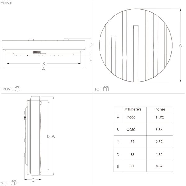 Eglo 900607 - LED Плафон FERENTINO LED/10W/230V Ø 28 см